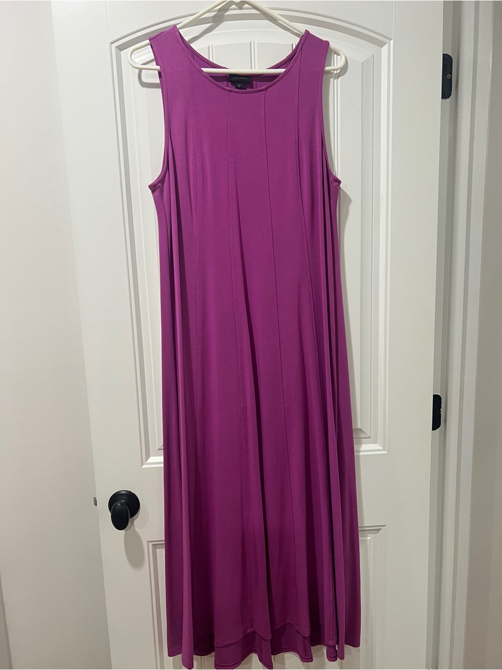 J Jill Sleeveless Fuchsia Maxi Dress size medium - Picture 2 of 7